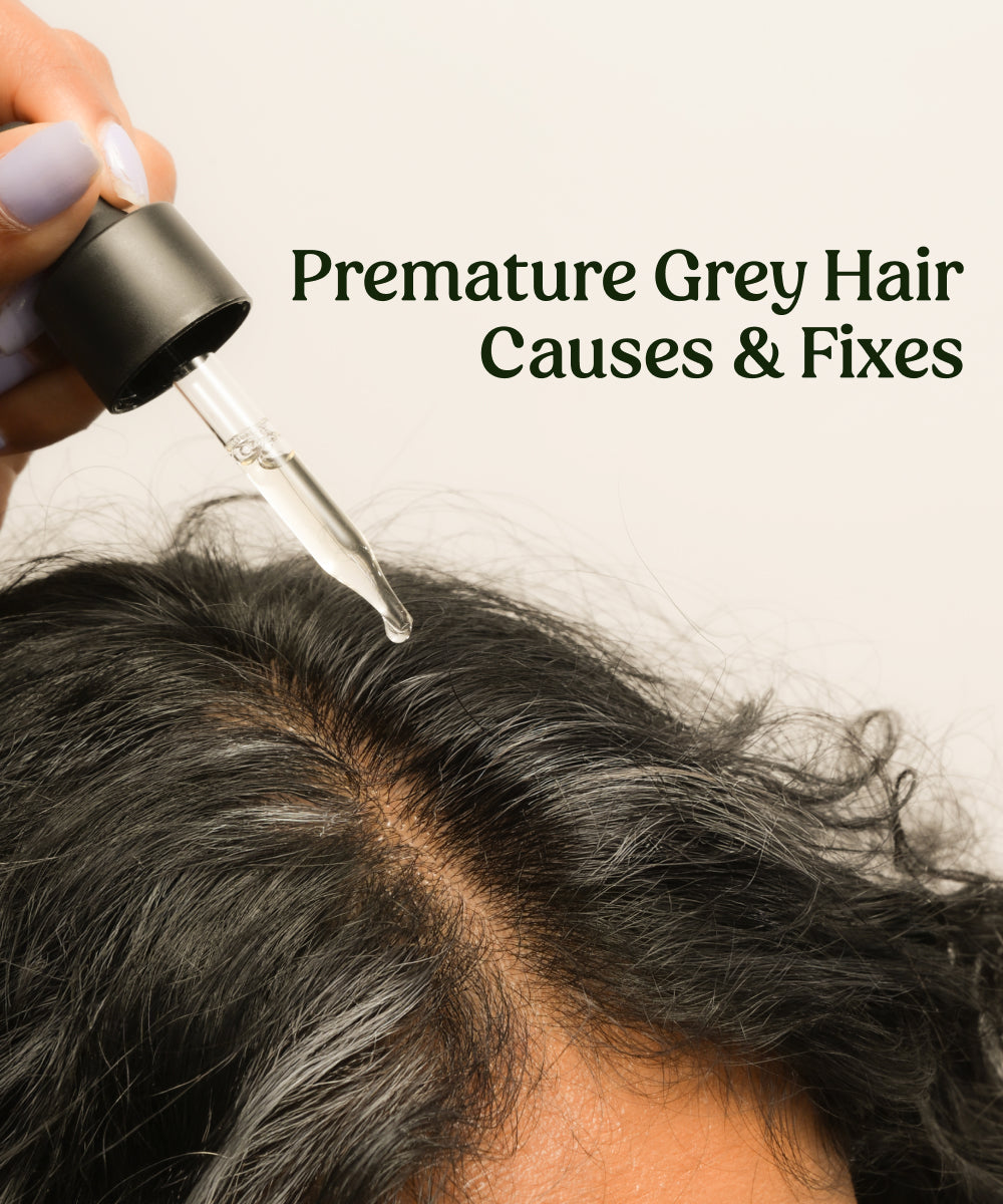 Premature grey hair on young adults