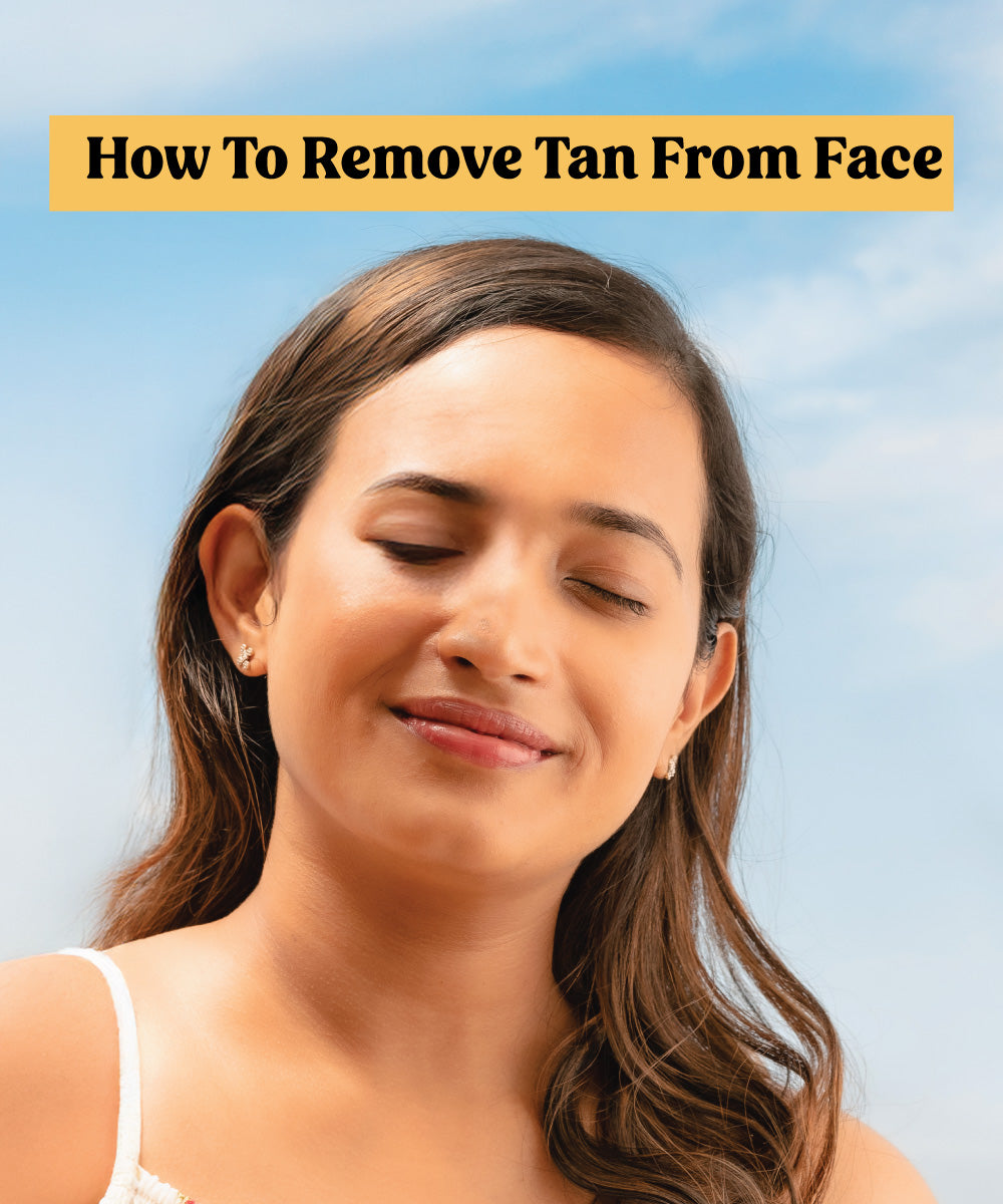 how to remove tan from face