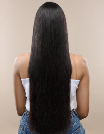 A women with long hair - smoothing or keratin
