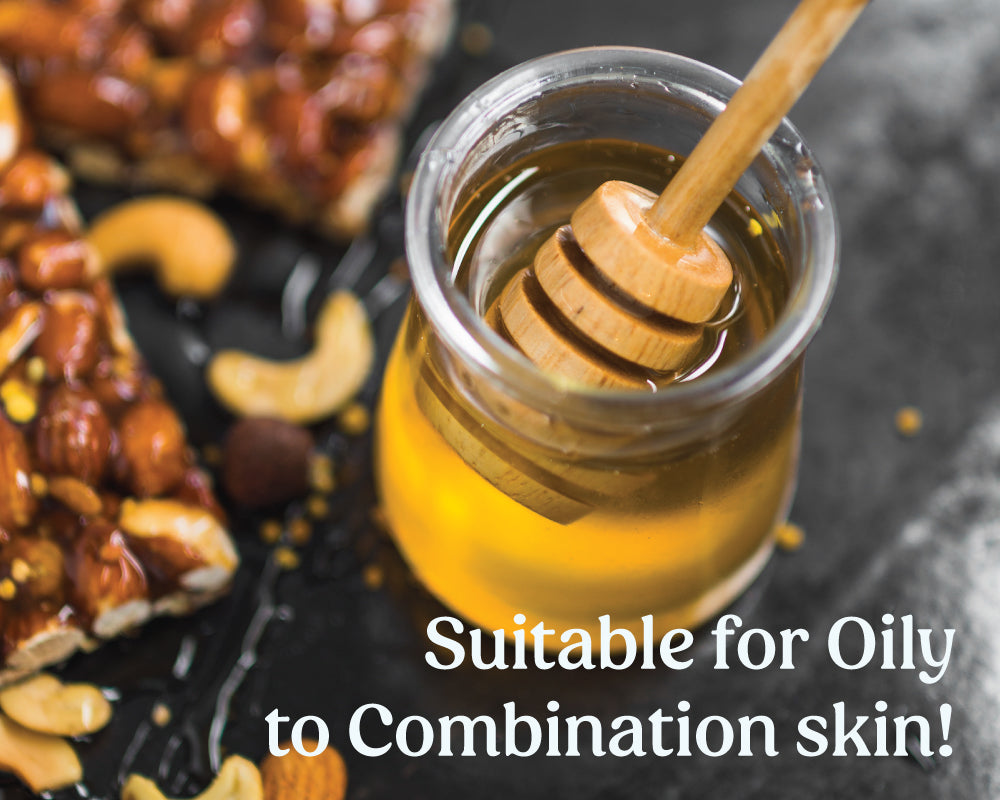 how to use honey and Vilvah's honeyfix face cleanser