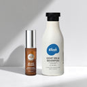 Vilvah Anti-frizz hair serum and goat milk shampoo