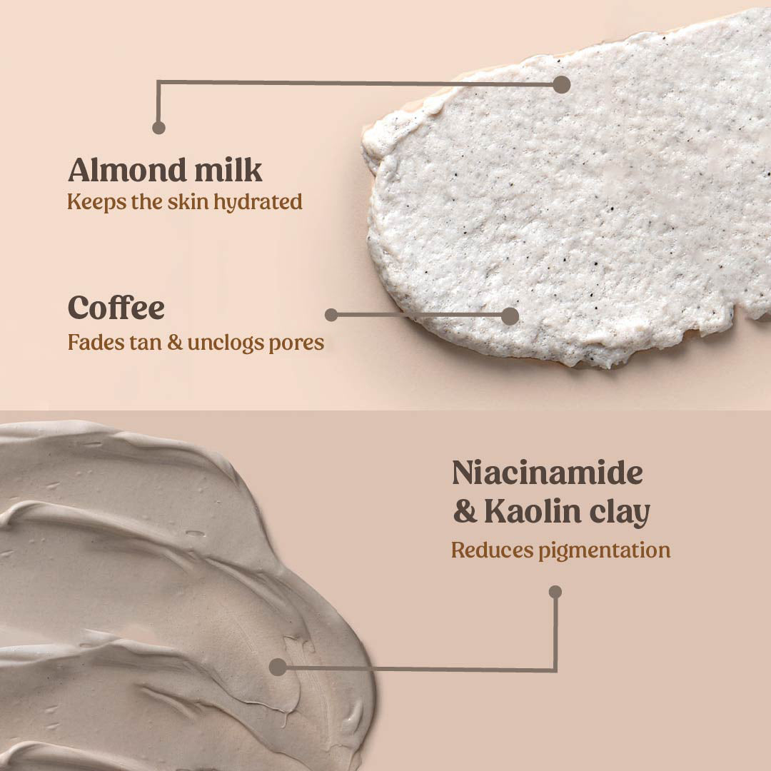 ingredients of body polishing combo - Vilvah