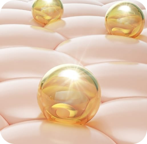 Gold pearls