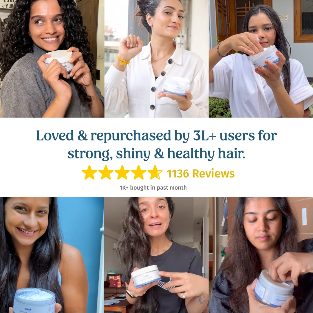 vilvah goat milk hair mask star ratings and reviews
