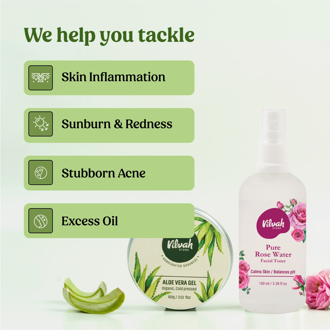 benefits of Vilvah's sensitive skin combo