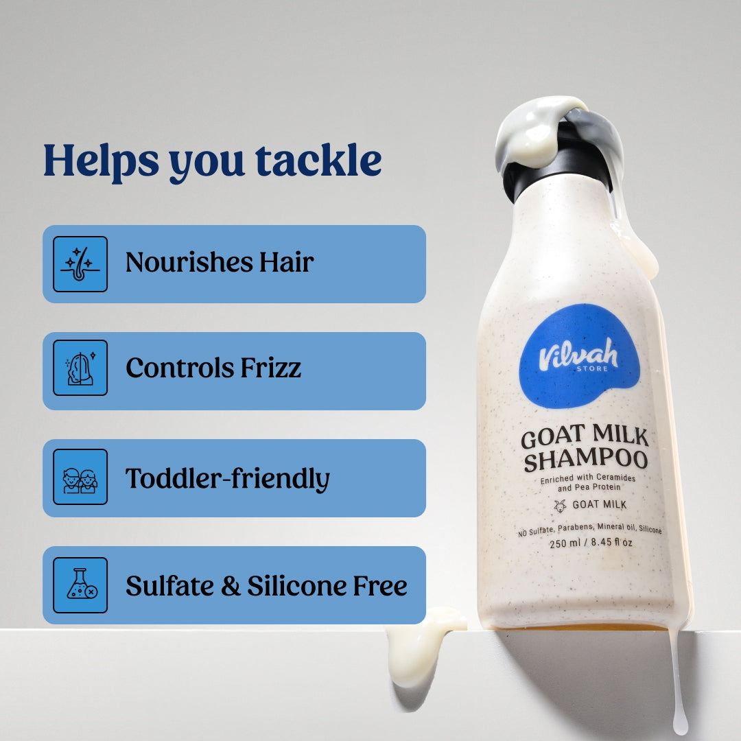 benefits of vilvah goat milk shampoo