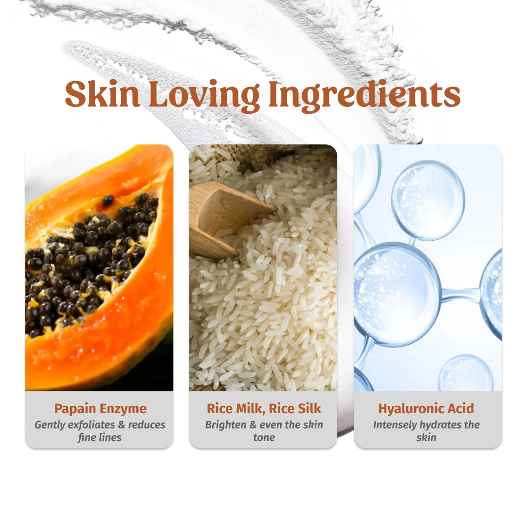 Ingredients of Vilvah Milk Powder Face Wash