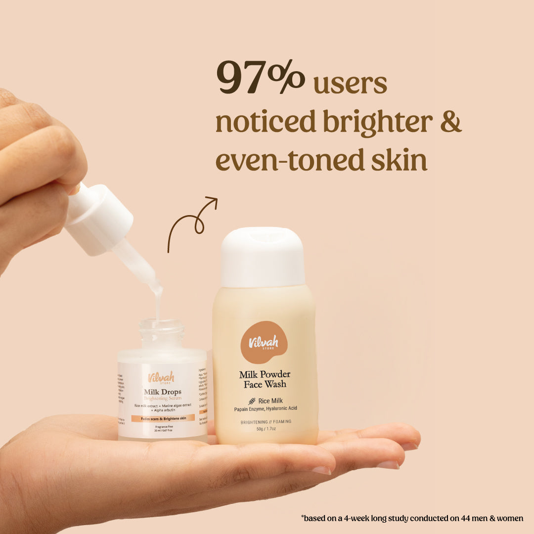face brightening combo usage - Vilvah