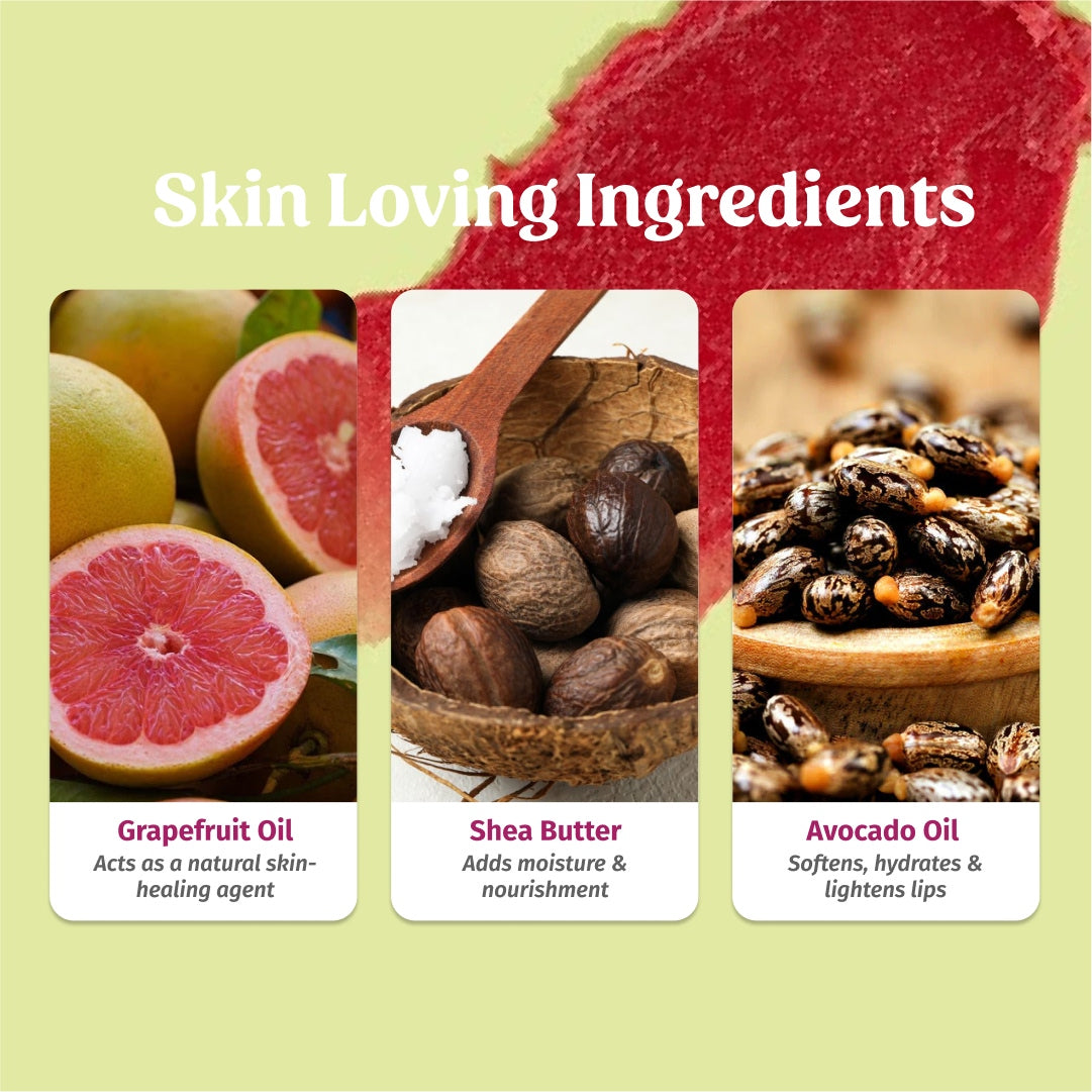 ingredients of vilvah grapefruit lip balm