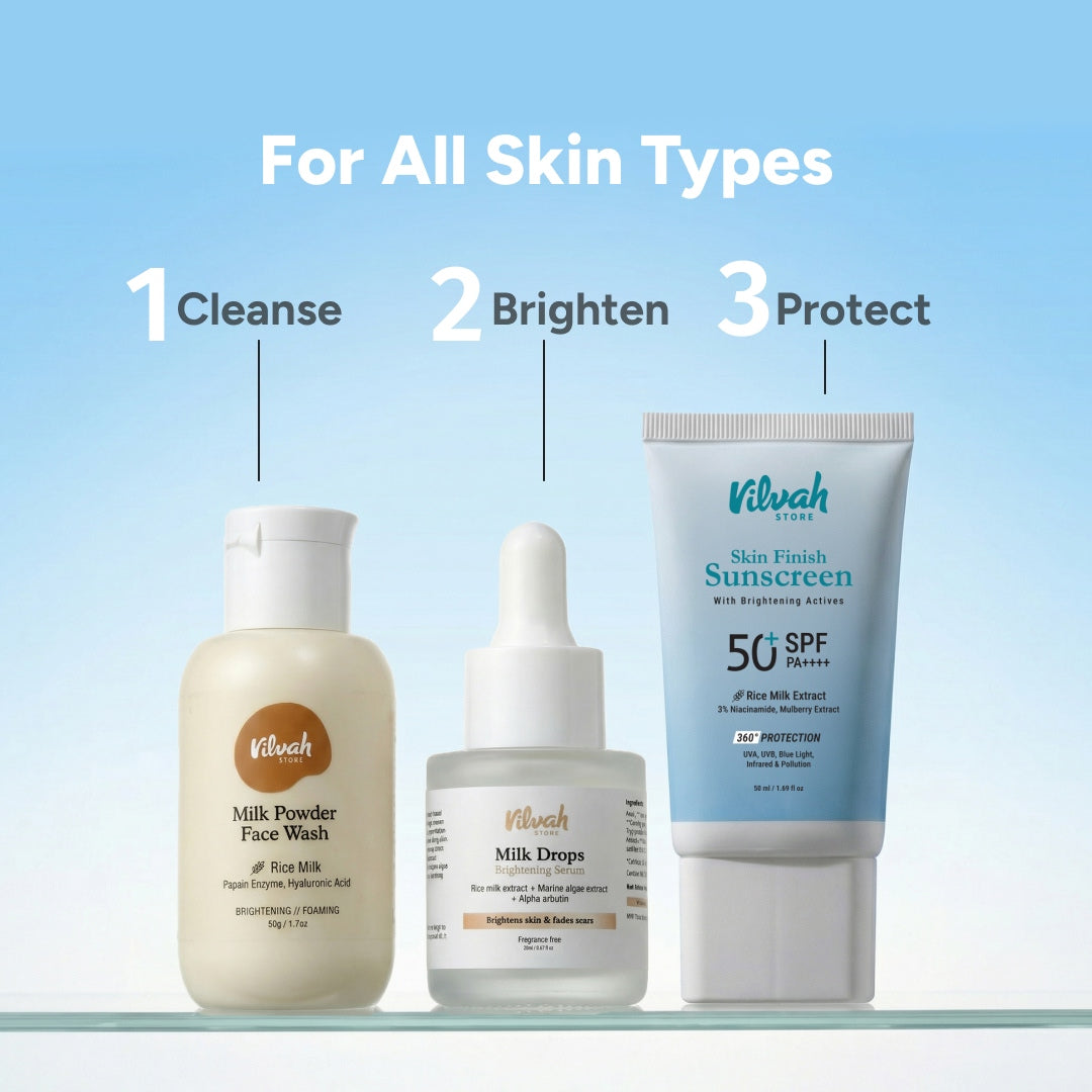 vilvah skin radiance combo suits for all skin types