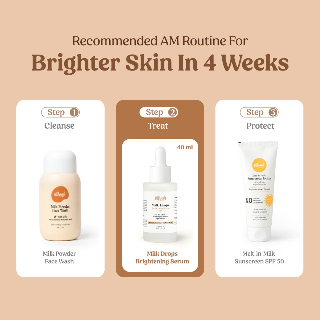 Best AM routine for brighter skin - Vilvah