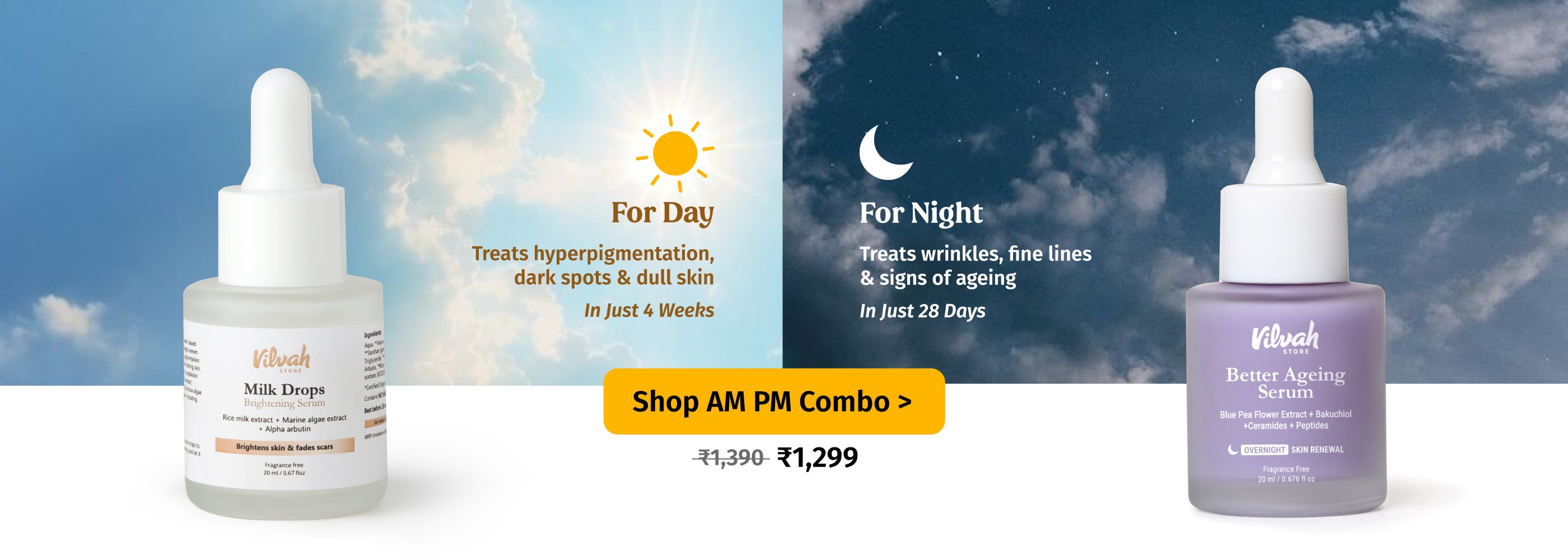 Vilvah AM PM Combo banner