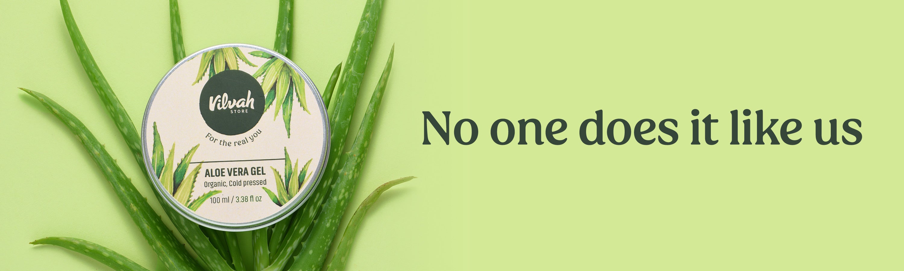 Organic, cold-pressed Aloe vera gel - Vilvah