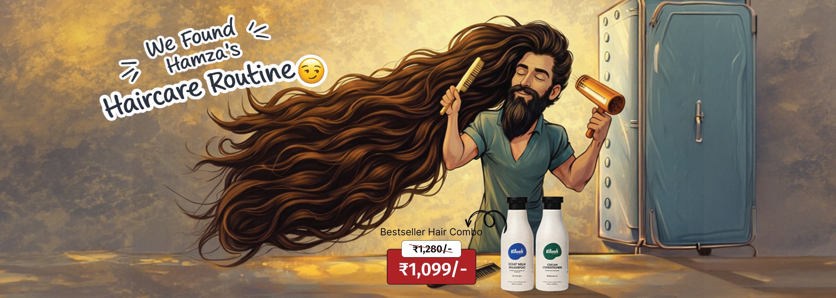 Dhurandhar banner featuring Best Seller Hair Combo