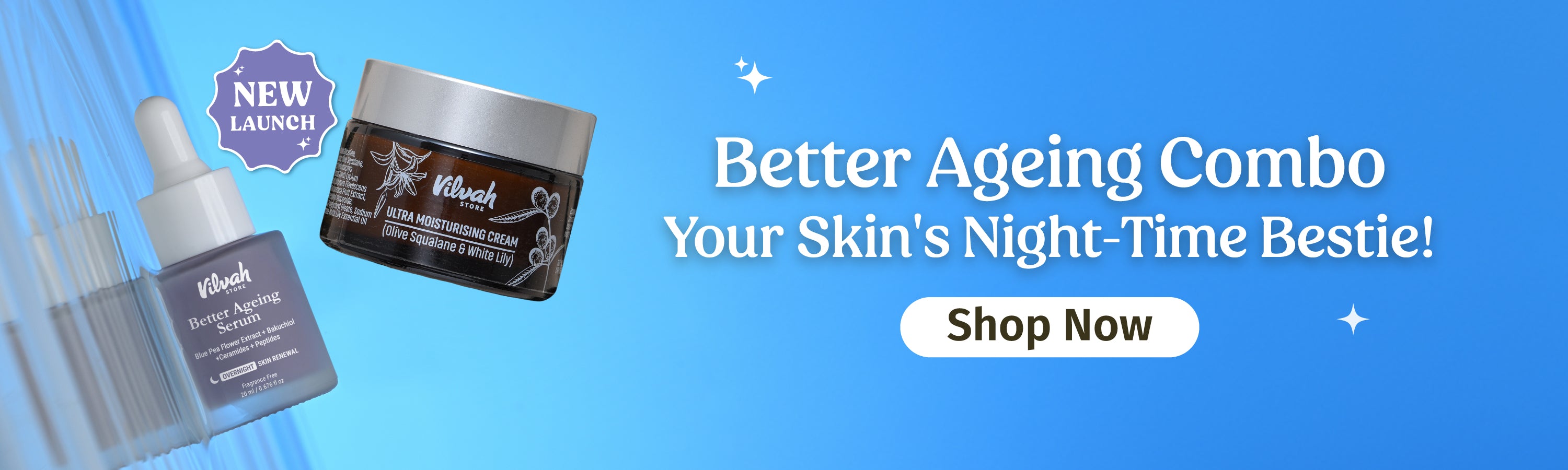 your skin's night time bestie - Vilvah's anti aging combo