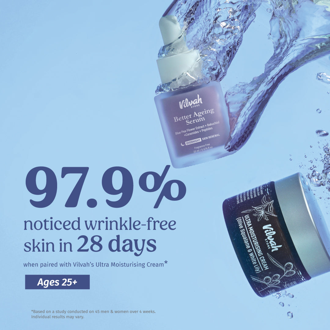 vilvah anti aging serum and vilvah ultra moisturising cream