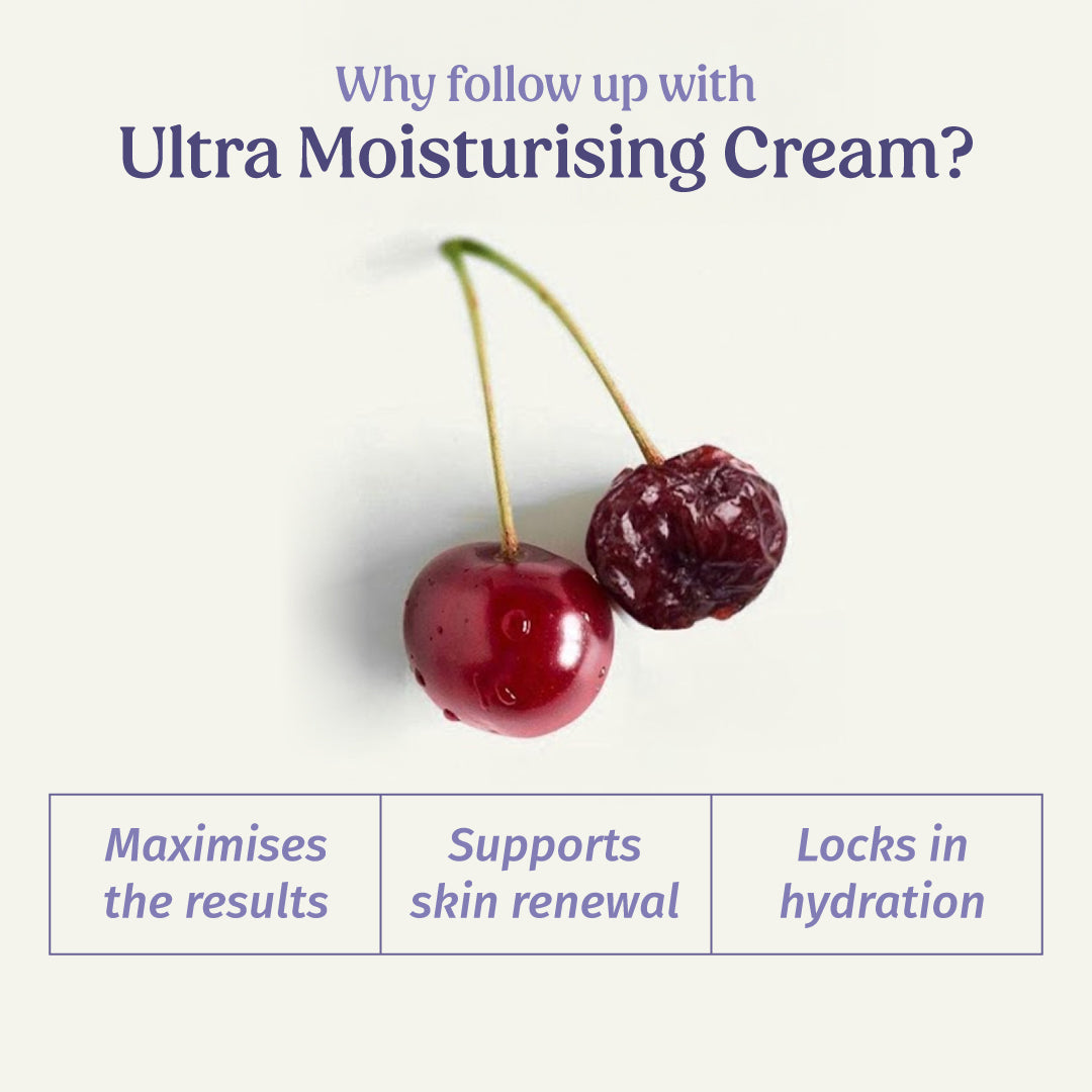 Follow up anti-aging serum with ultra moisturising cream for best results