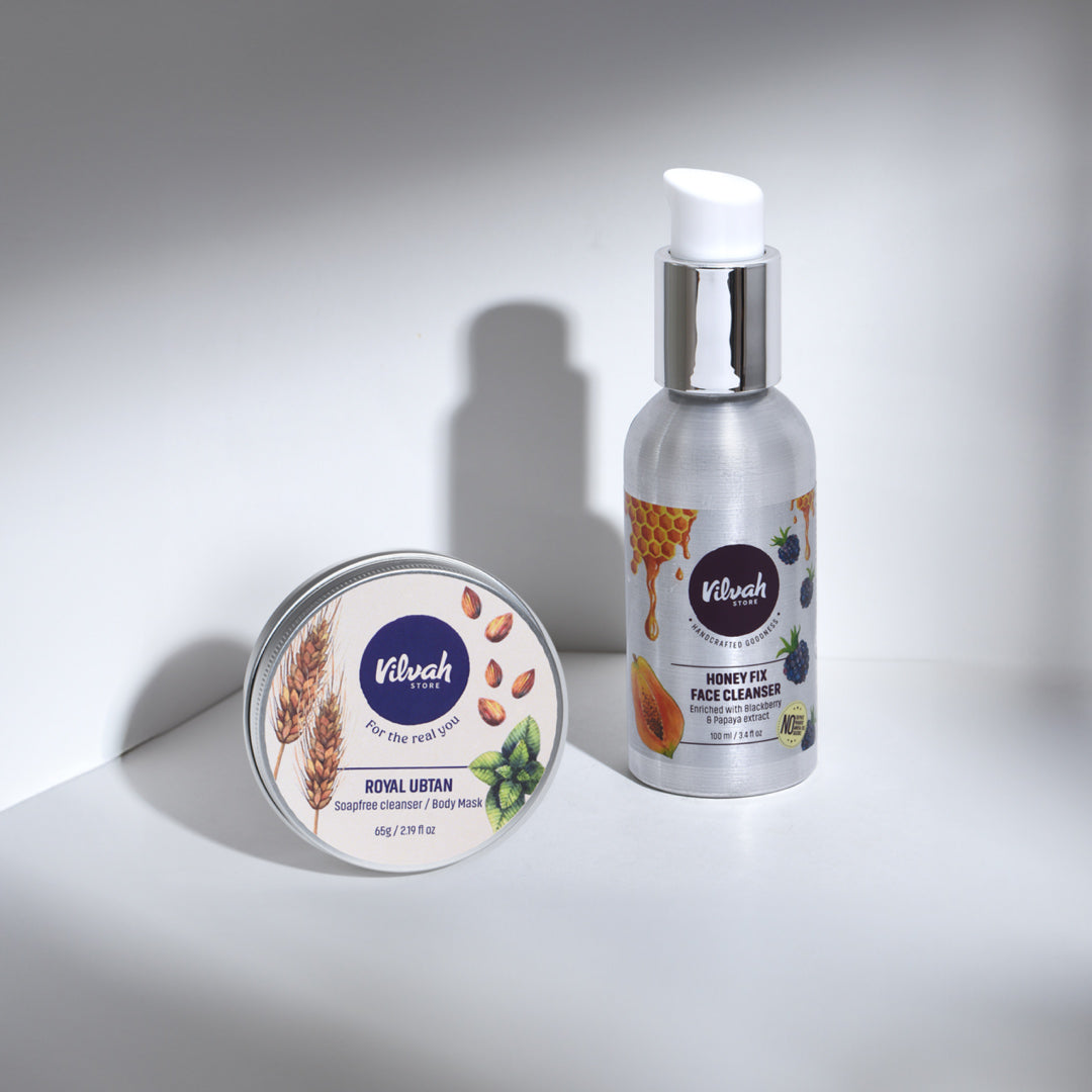 Royal ubtan and honey fix face cleanser - Vilvah
