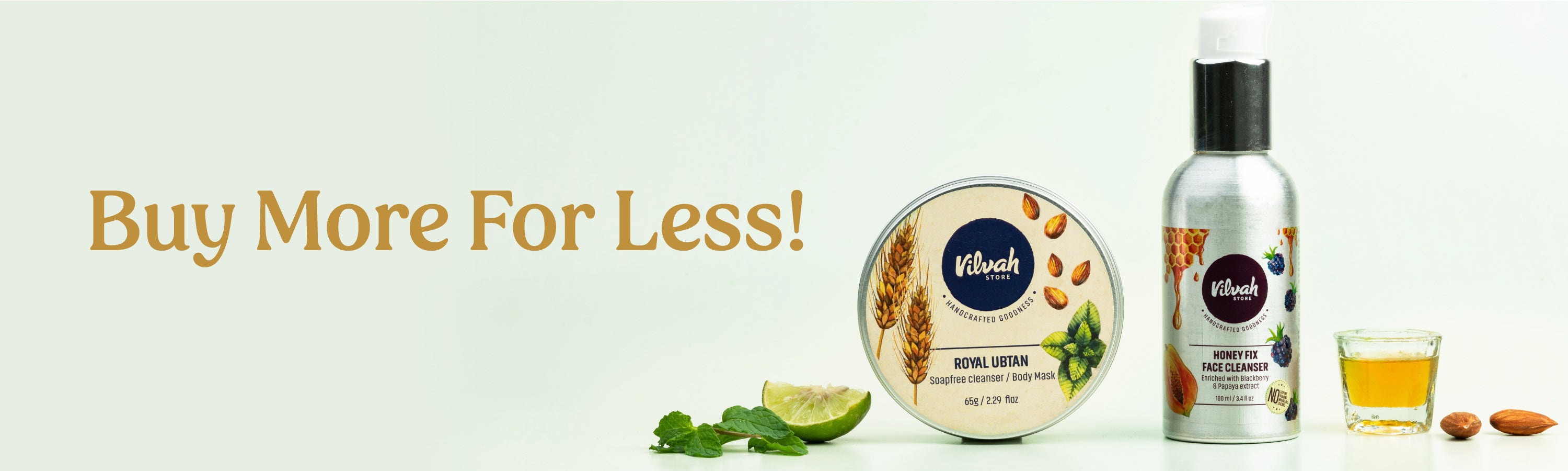 de-tan combo with ingredients - Vilvah