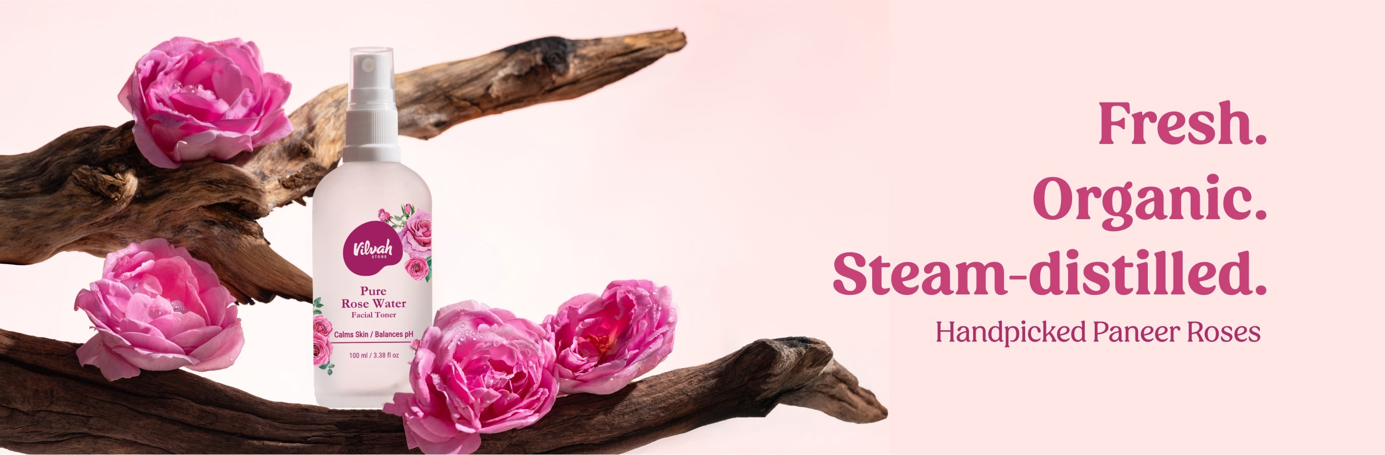 vilvah pure rose water facial toner