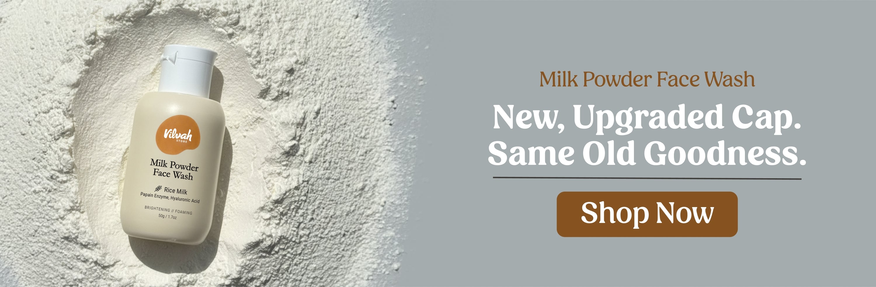 Vilvah Milk Powder Face Wash with New Cap