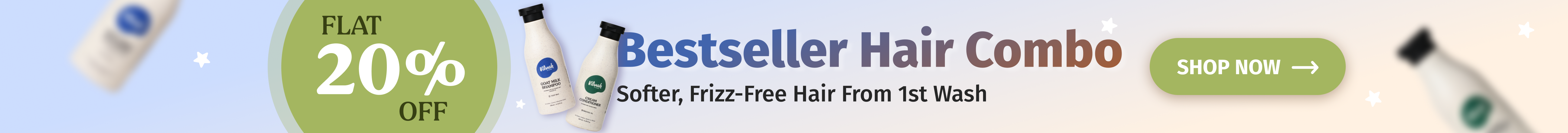 vilvah bestseller hair combo at flat 20% offer