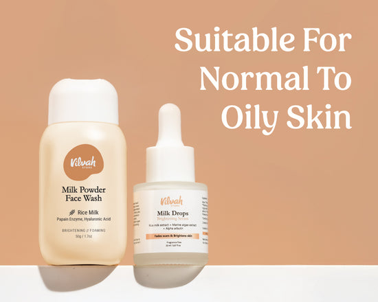 face brightening combo for normal to oily skin - Vilvah