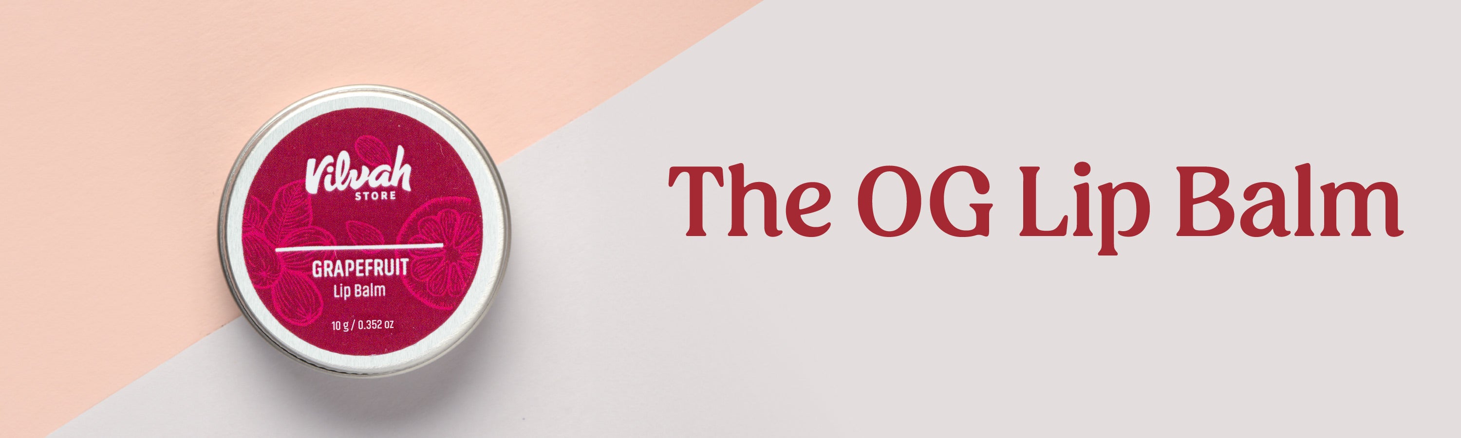 Vilvah's lip balm grapefruit 10g