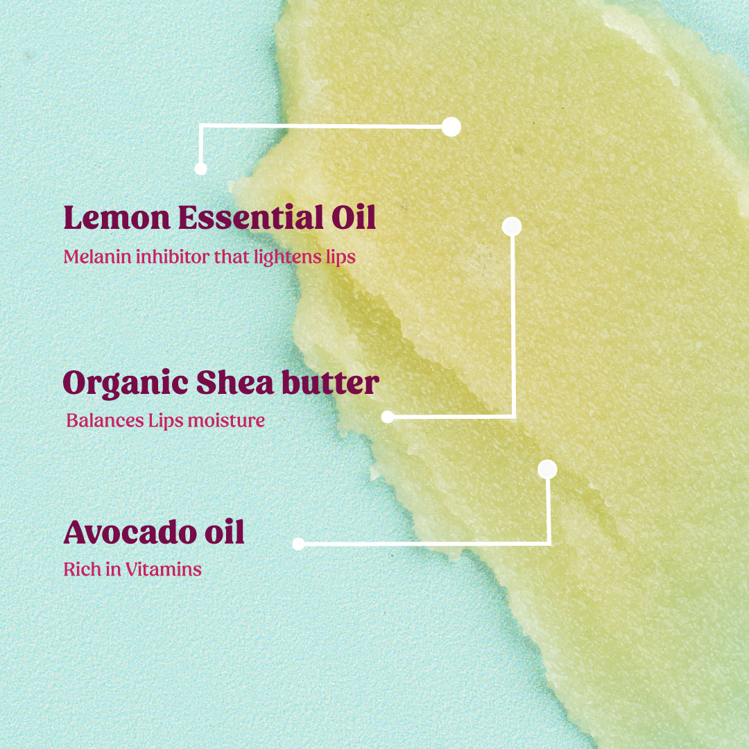 lip scrub ingredients - Vilvah