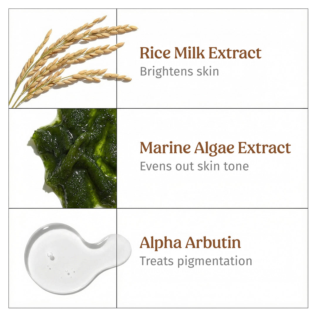 ingredients of milk drops brightening serum