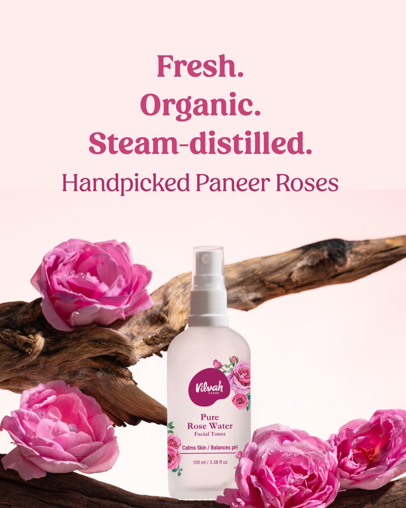 pure rose water facial toner