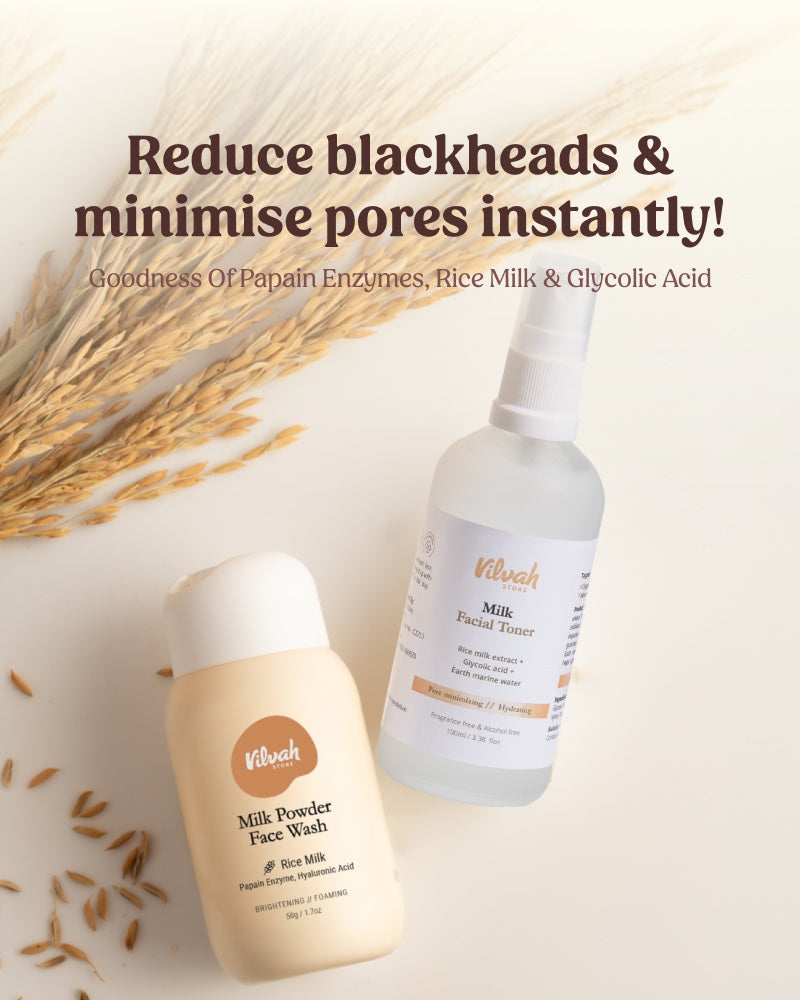 Vilvah Pore Minimising Combo reduce blackheads and minimise pores