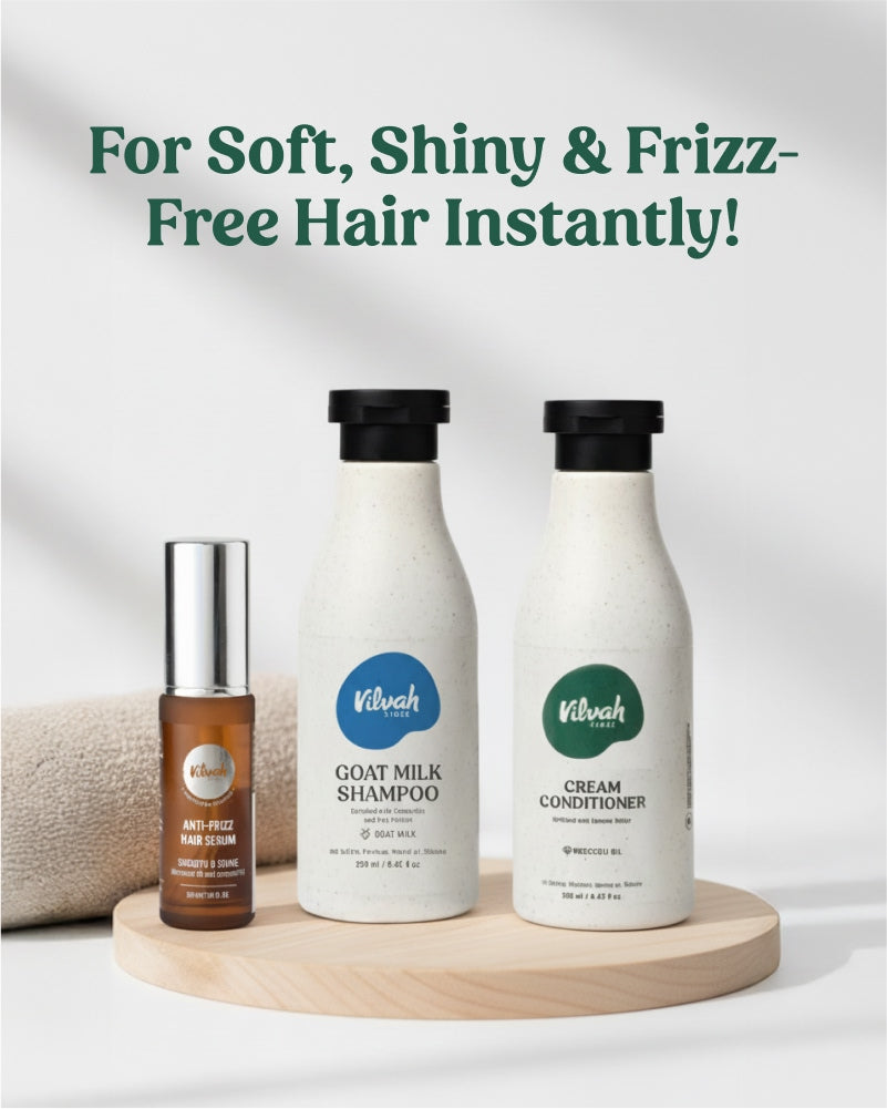 Vilvah Frizz Free Hair Combo for instant frizz-free hair