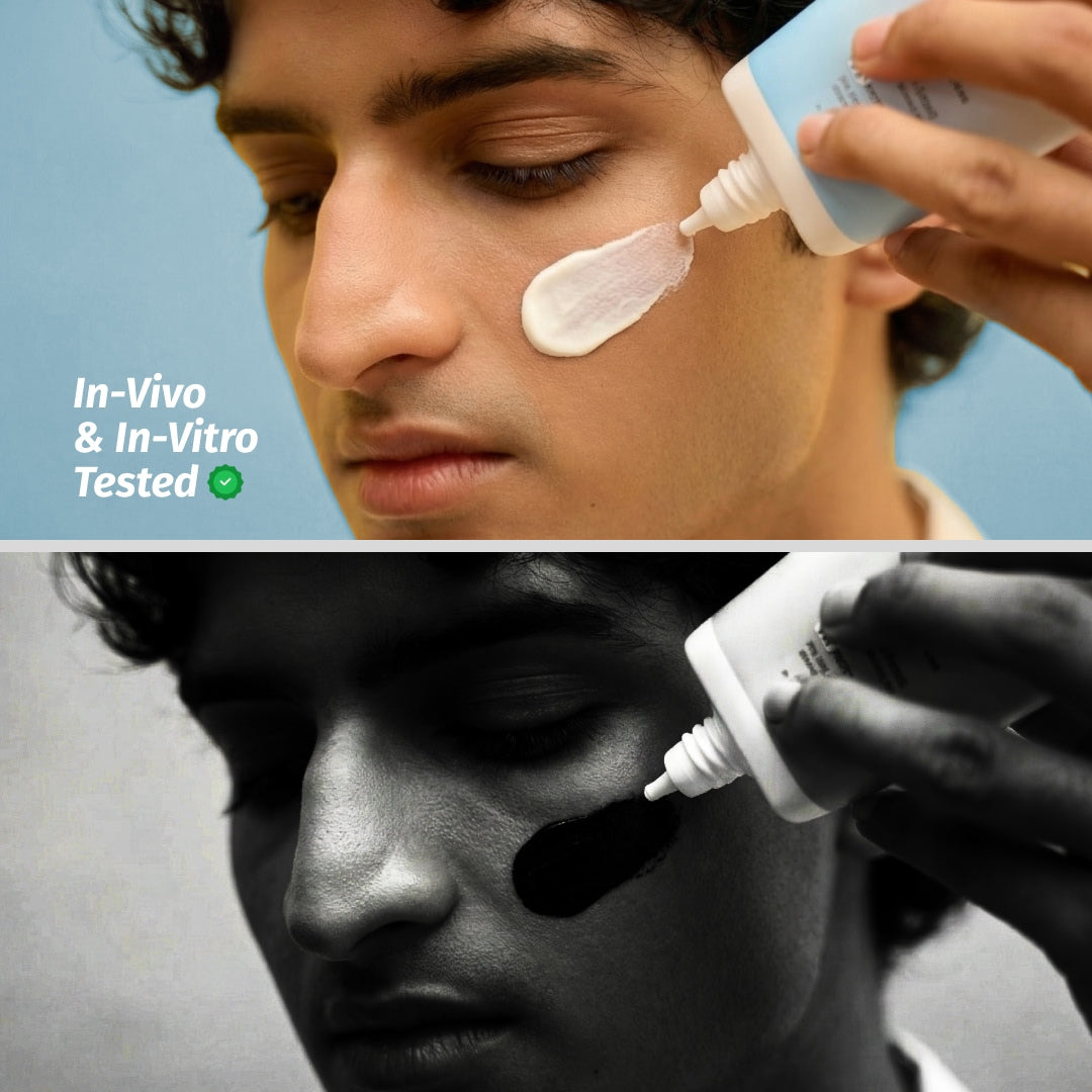 vilvah skin finish sunscreen tested under in-vivo and in-vitro