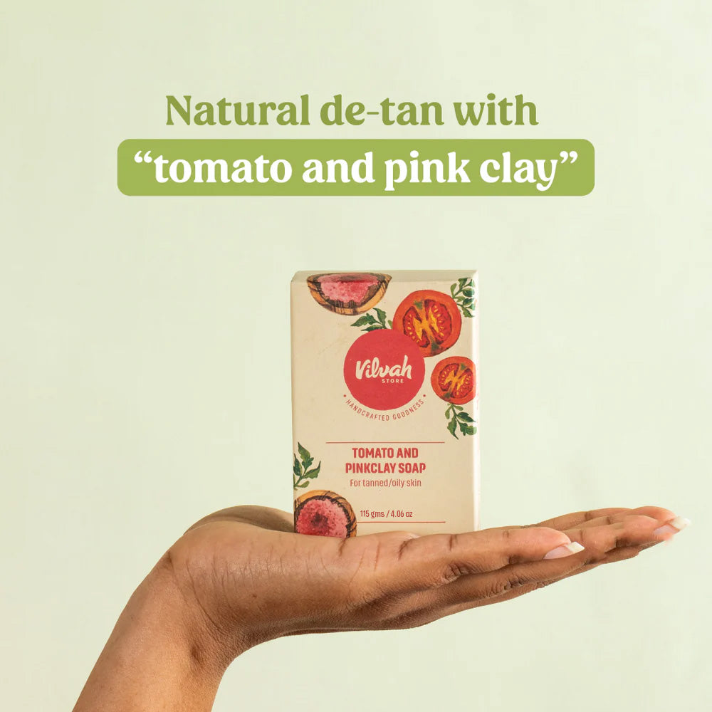 Tomato and pinkclay soap