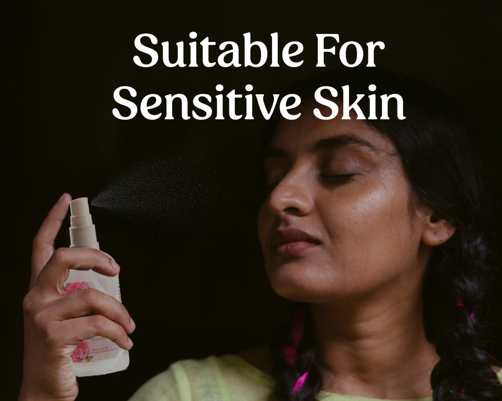 Vilvah rose water toner suits for sensitive skin