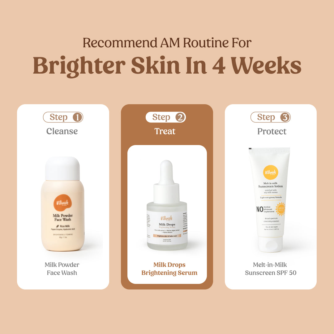 AM routine for brighter skin - Vilvah