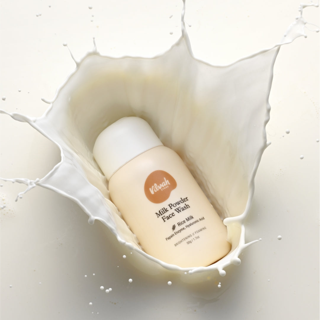 milk powder face wash Vilvah