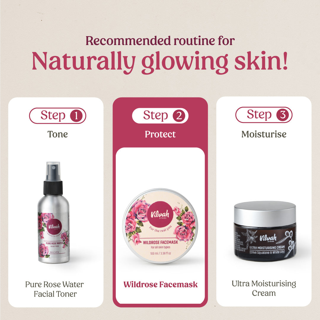 best face care routine for naturally glowing skin - Vilvah