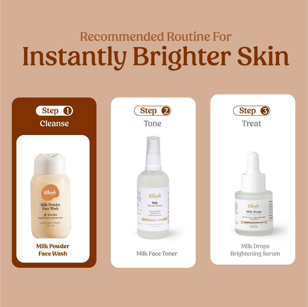 face care routine for brighter skin Vilvah