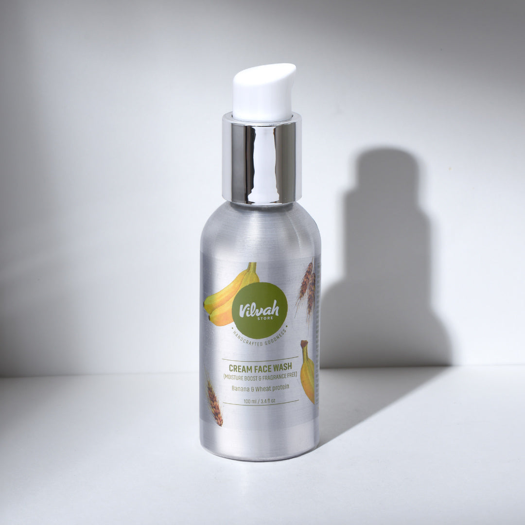 cream face wash (fragrance free) - Vilvah
