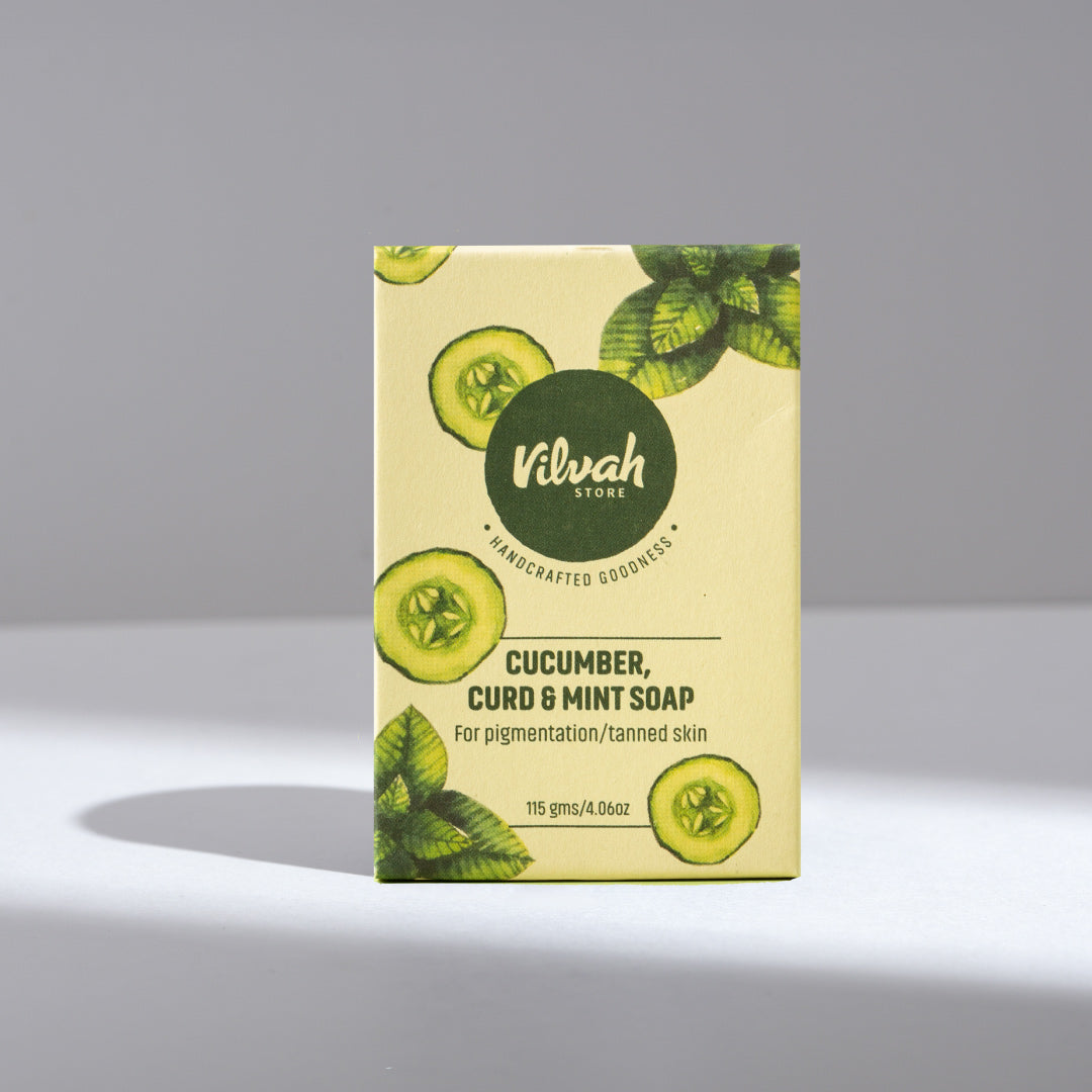 cucumber curd mint soap - Vilvah