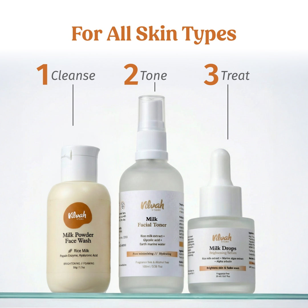 Vilvah Face Brightening Combo Suits All Skin Types