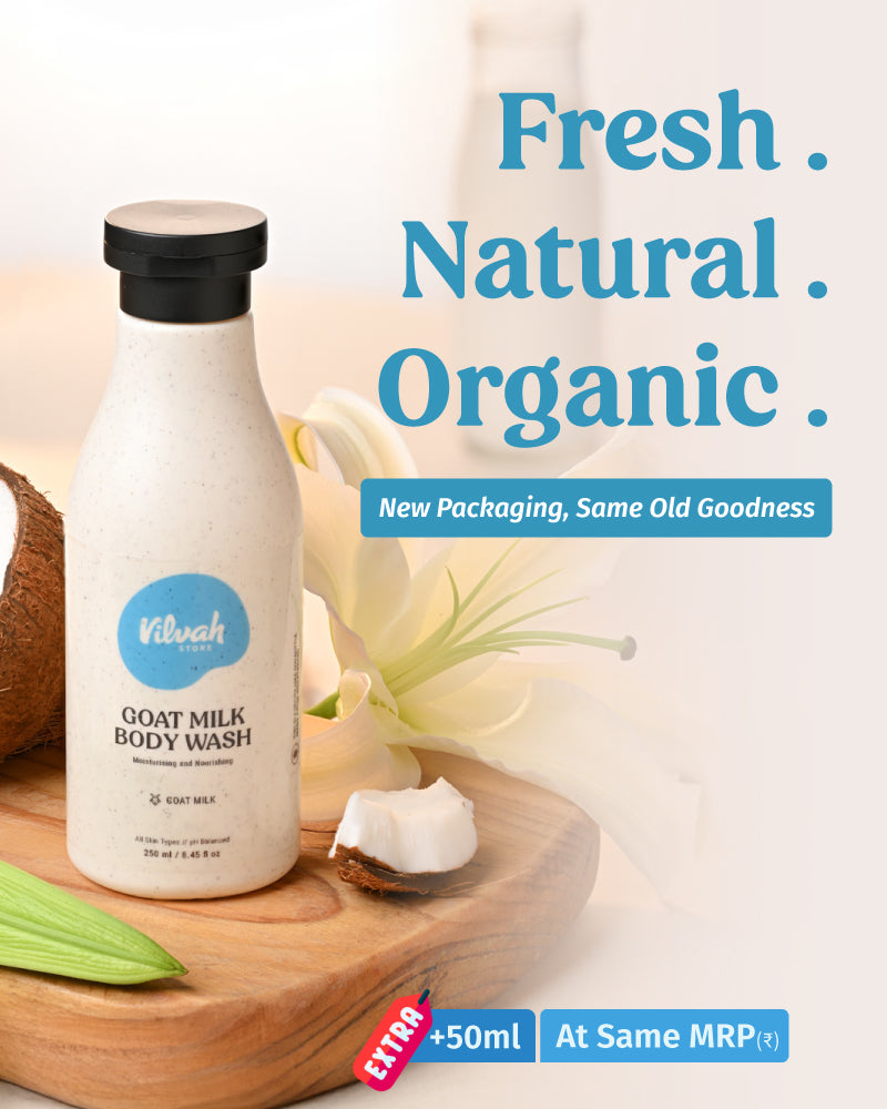 fresh goat milk body wash - Vilvah