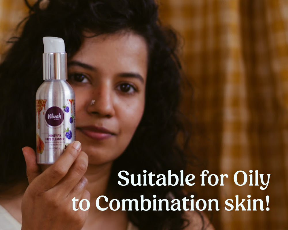 honey fix face wash for oily to combination skin - Vilvah