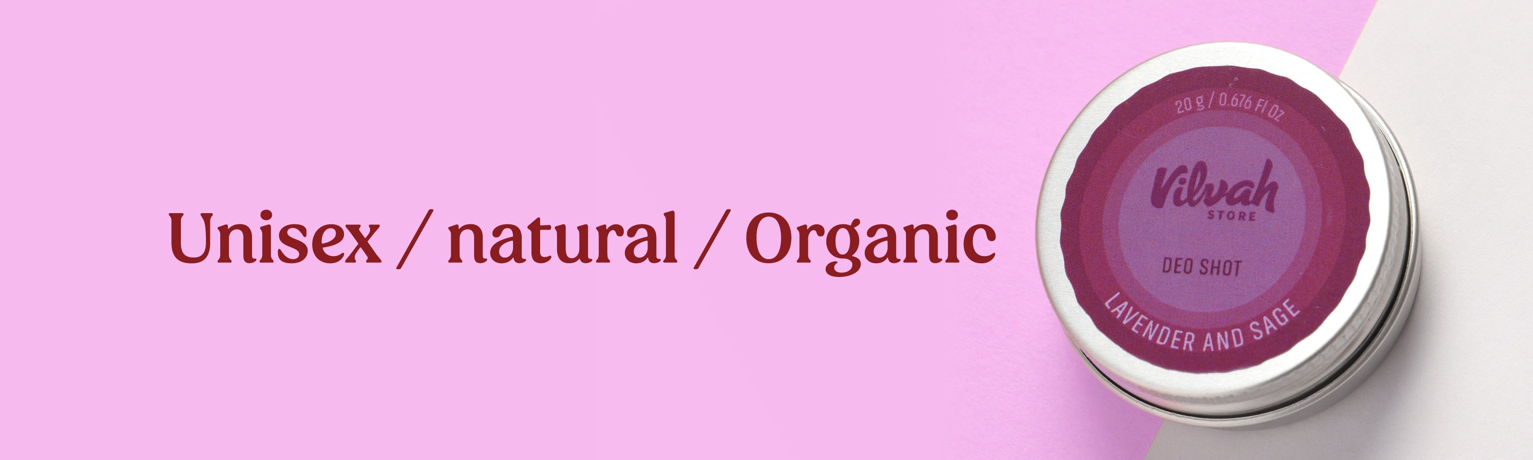 natural deo shot lavendar and sage - Vilvah