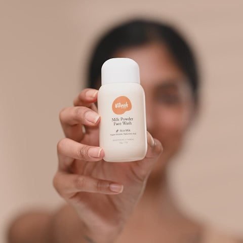 how to use milk powder face wash video - Vilvah