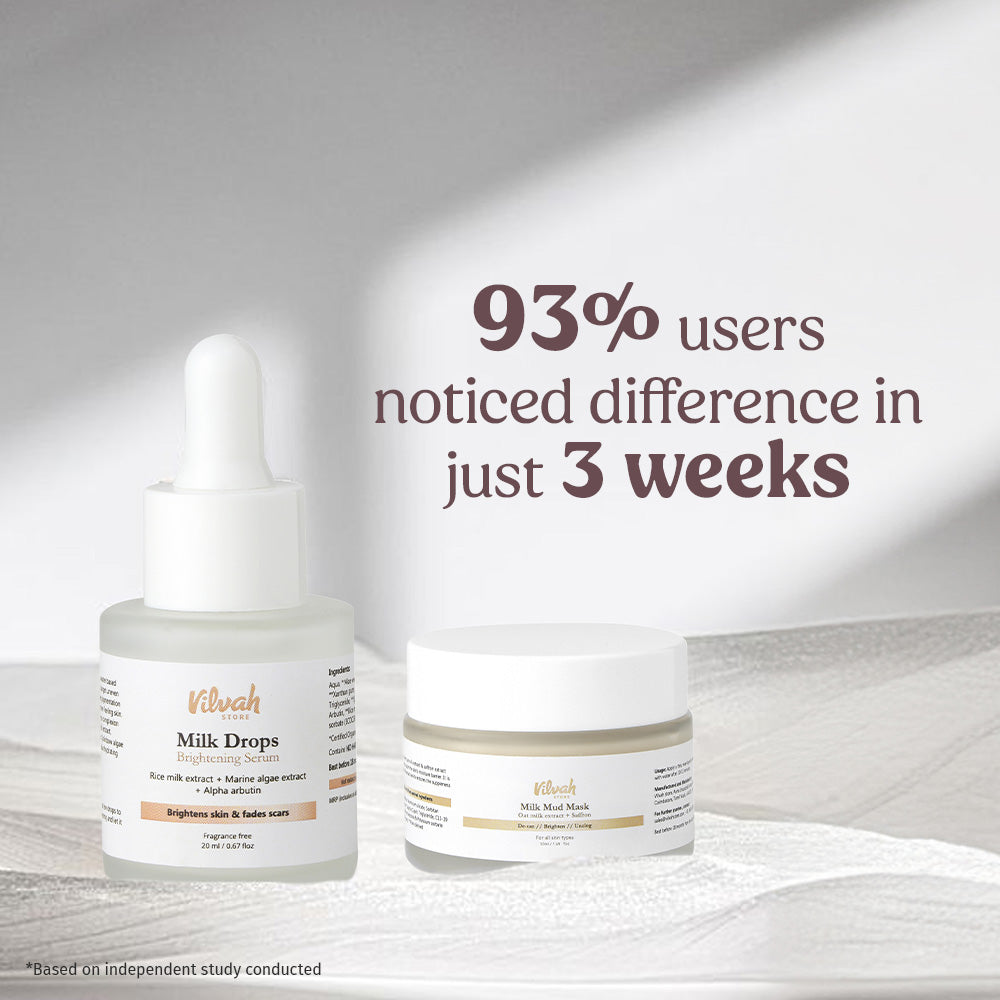 results of milk face combo - Vilvah