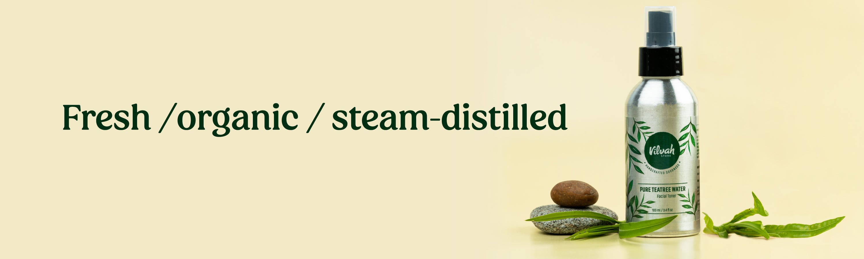 steam distilled tea tree water facial toner - Vilvah