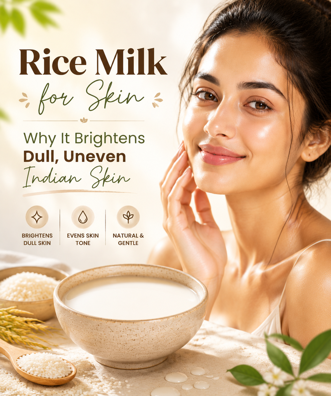 Rice milk for Indian skin